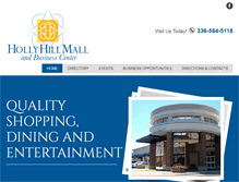 Tablet Screenshot of hollyhillmall.com